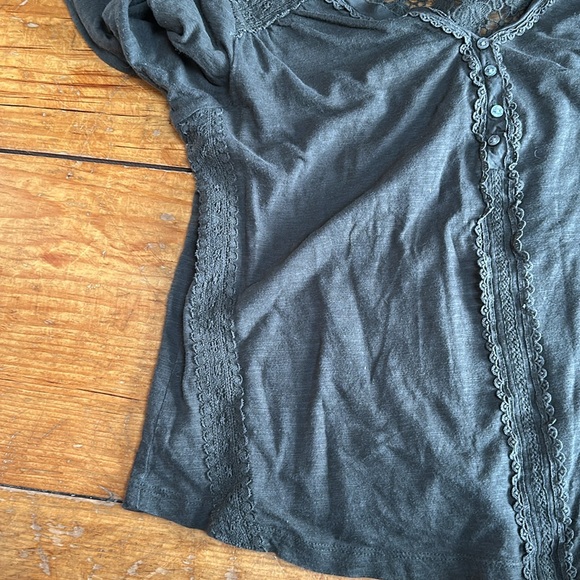 Anthro Meadow Rue top with crochet detail - Picture 4 of 8